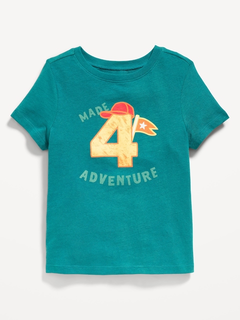 Short-Sleeve Unisex Birthday Graphic T-Shirt for Toddler - Deepest Water
