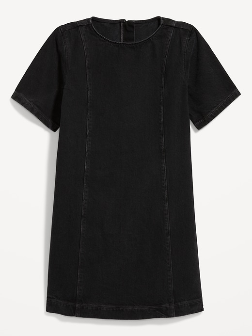 L'image numéro 8 présente Robe courte en denim