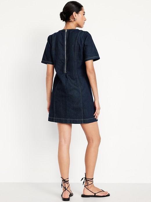 Image number 2 showing, Denim Mini Dress
