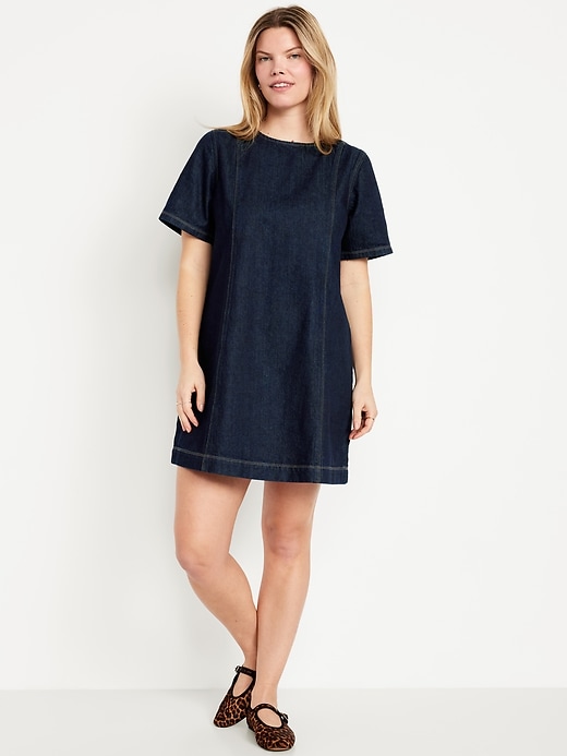 Image number 4 showing, Denim Mini Dress