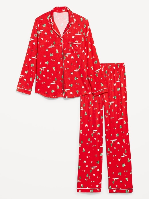 Image number 4 showing, Sunday Sleep Knit Jersey Pant Set