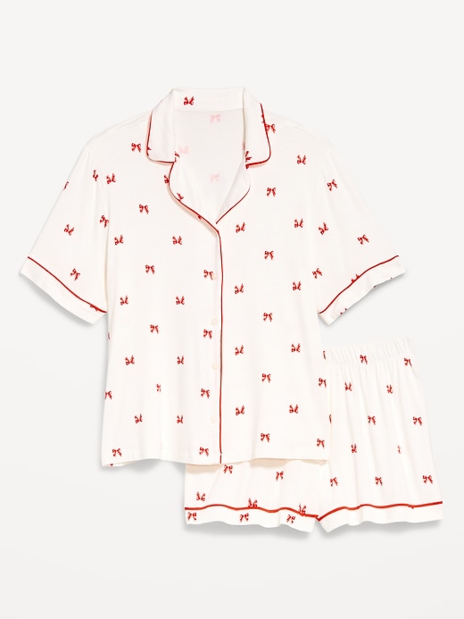 L'image numéro 4 présente Ensemble short en tricot de jersey Grasse matinée