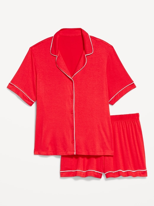 L'image numéro 4 présente Ensemble short en tricot de jersey Grasse matinée