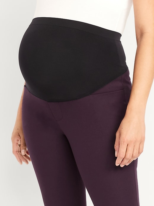 Image number 5 showing, Maternity Full-Panel Pixie Ankle Pants