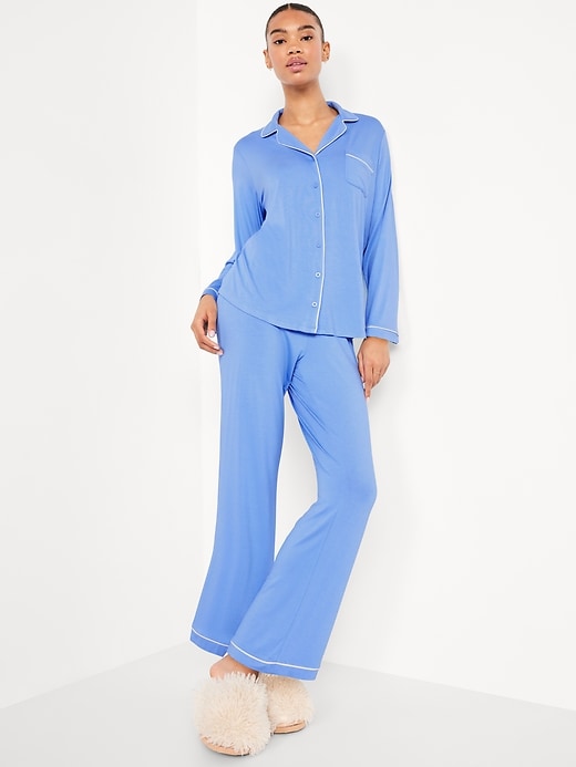 Image number 3 showing, Sunday Sleep Knit Jersey Pant Set
