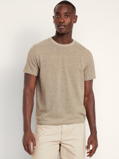 Crew-Neck Striped T-Shirt