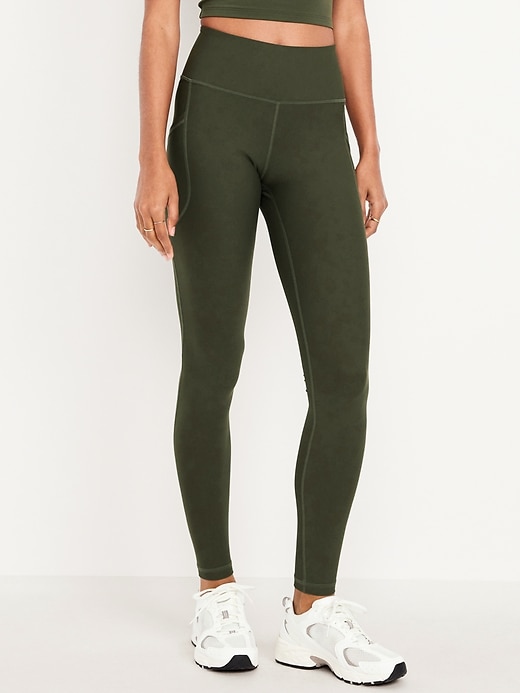 Image number 1 showing, High-Waisted PowerSoft Full-Length Pocket Leggings