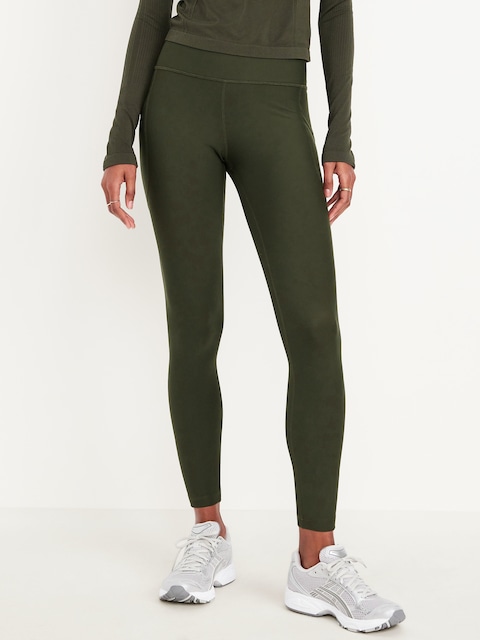 High-Waisted PowerSoft 7/8 Pocket Leggings - Ancient Forest