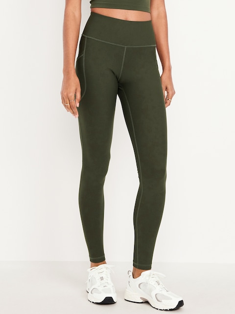 Legging PowerSoft à poche à taille haute pleine longueur - Forêt Ancienne