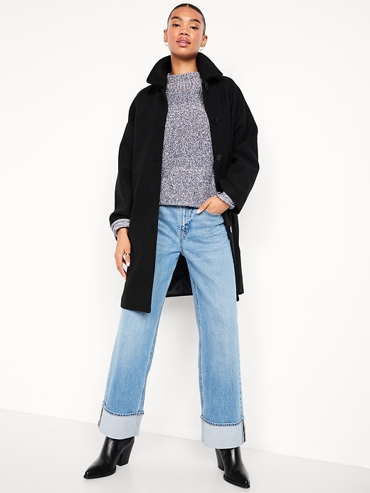 Image number 3 showing, SoSoft Cropped Mock-Neck Sweater
