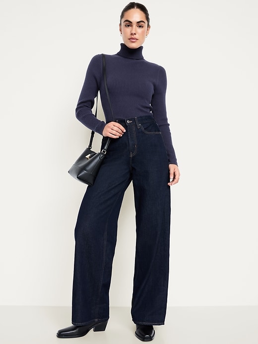 Image number 3 showing, SoSoft Lite Rib Turtleneck Sweater
