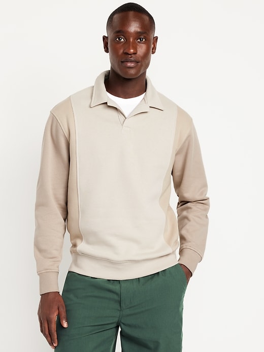 Image number 1 showing, Rotation Fleece Color-Block Polo