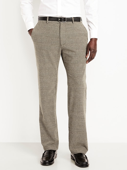 Image number 1 showing, 90's Straight Textured Trouser Pants