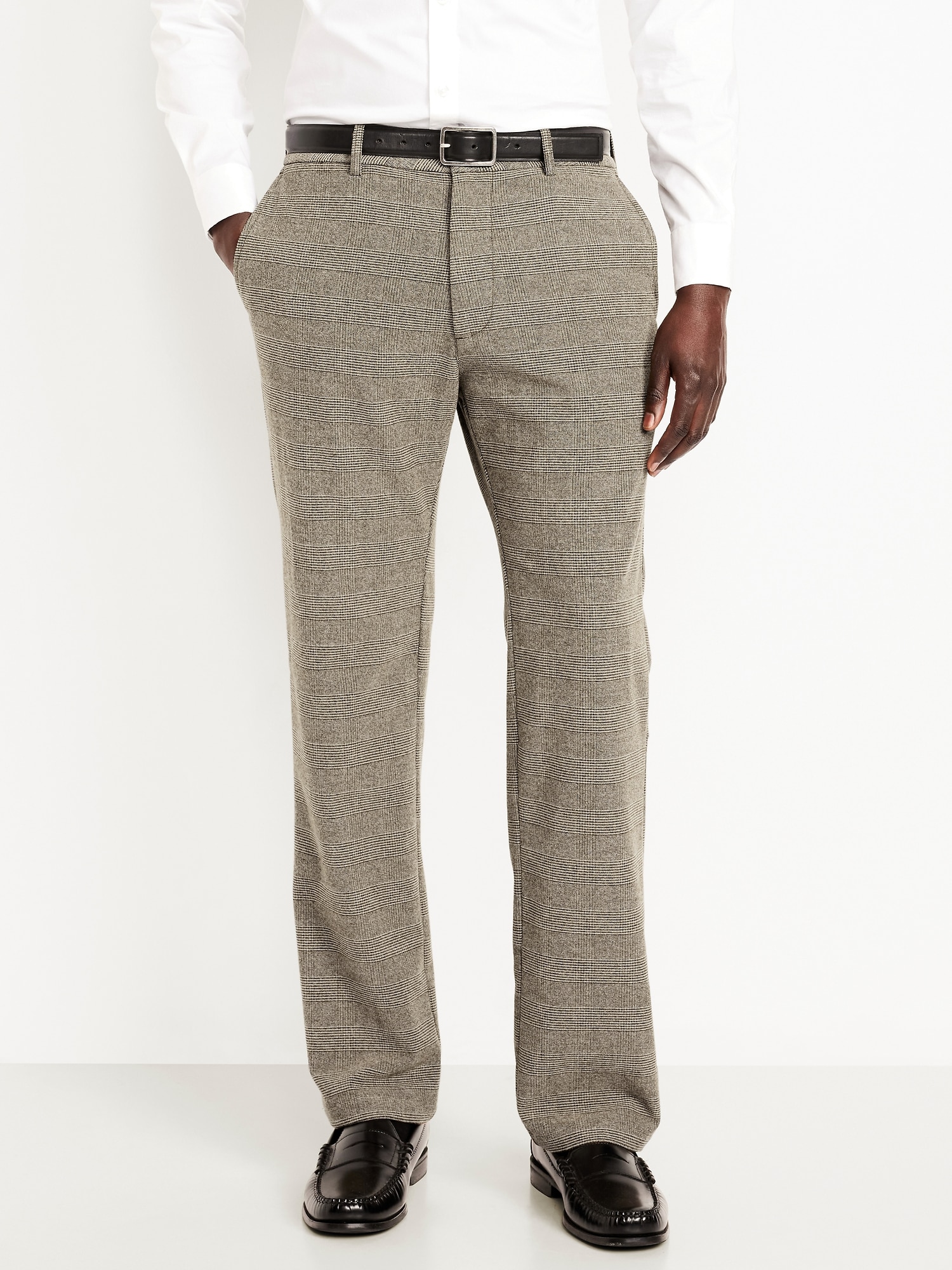 90's Straight Textured Trouser Pants