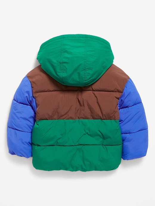 Image number 2 showing, Water-Resistant Puffer Jacket for Toddler Boys