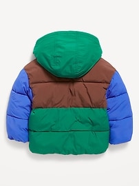 Image number 2 showing, Water-Resistant Puffer Jacket for Toddler Boys