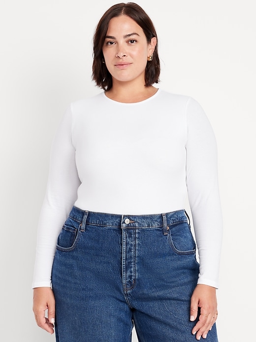 Image number 6 showing, Long-Sleeve Crew-Neck Bodysuit