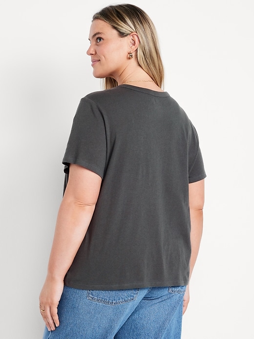 L'image numéro 8 présente T-shirt passe-partout ras du cou à imprimé