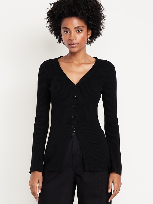 Image number 1 showing, SoSoft Lite V-Neck Cardigan Sweater