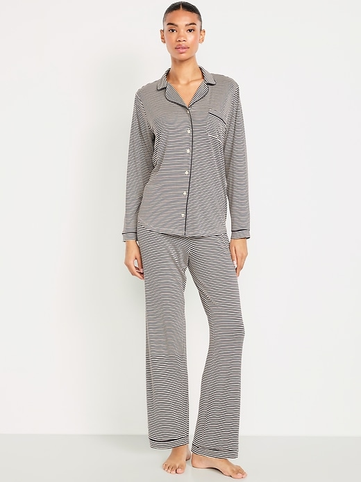 Image number 1 showing, Knit Pajama Pant Set
