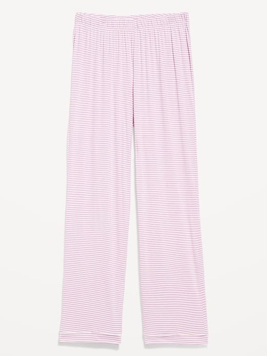 Image number 4 showing, Mid-Rise Classic Jersey Pajama Pants