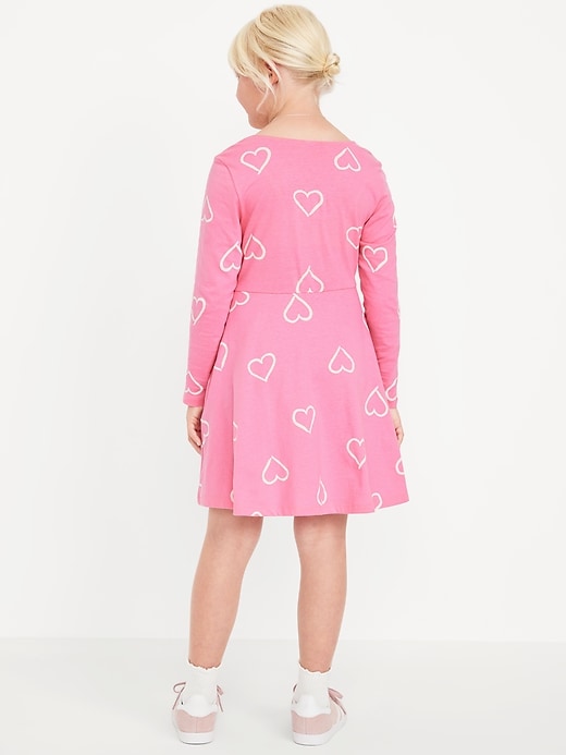 Image number 2 showing, Printed Long-Sleeve Fit and Flare Dress for Girls