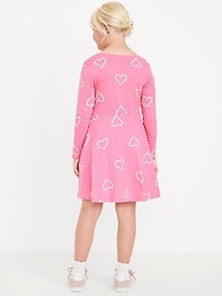 Image number 2 showing, Printed Long-Sleeve Fit and Flare Dress for Girls