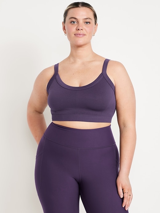Image number 7 showing, Light Support Fluid Seamless Ribbed Sports Bra