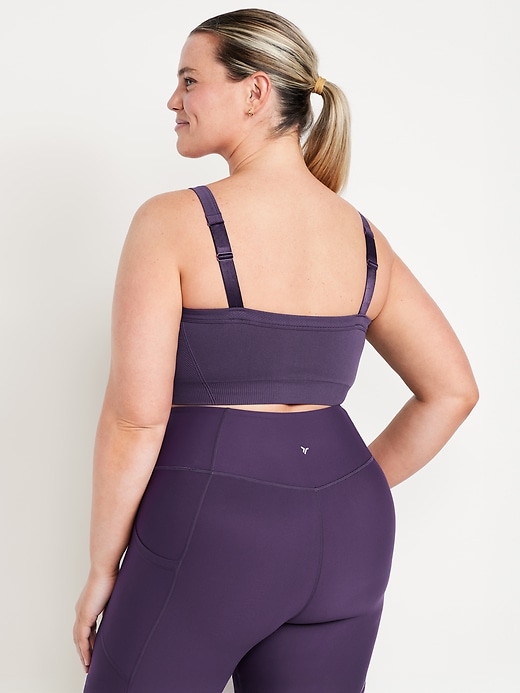 Image number 8 showing, Light Support Fluid Seamless Ribbed Sports Bra