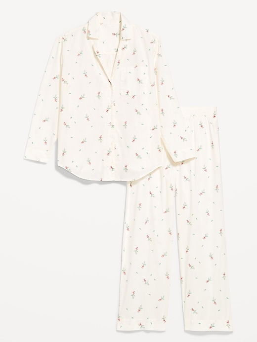 Image number 4 showing, Poplin Pajama Pant Set