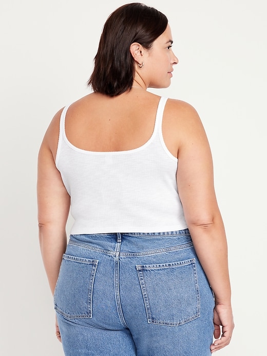 Image number 7 showing, Cropped Pointelle Cami Top