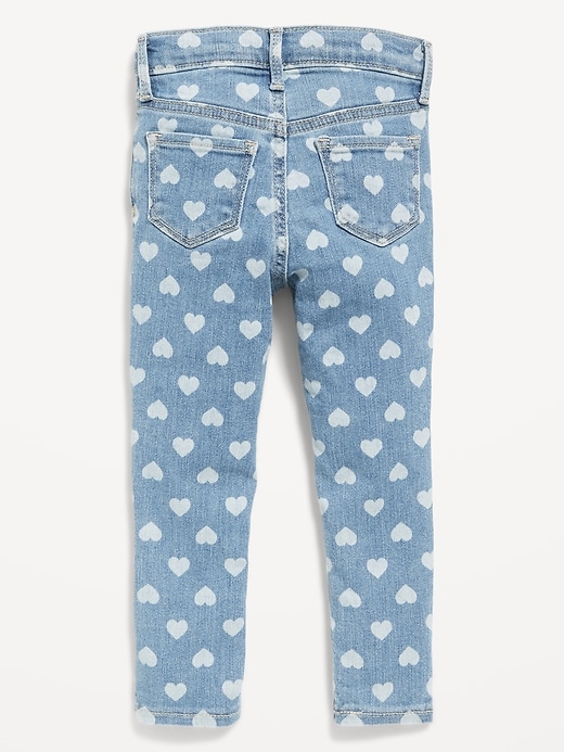 View large product image 2 of 2. High-Waisted Rockstar 360° Stretch Jeggings for Toddler Girls