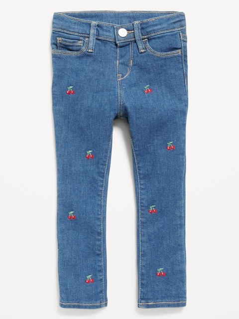 Jegging Rockstar à extensibilité 360° à taille haute pour toute-petite fille - Rouge