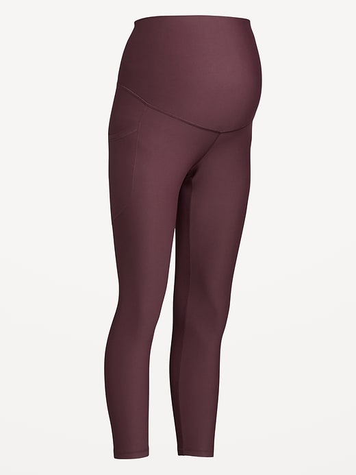 Image number 2 showing, Maternity Full-Panel PowerSoft 7/8 Leggings