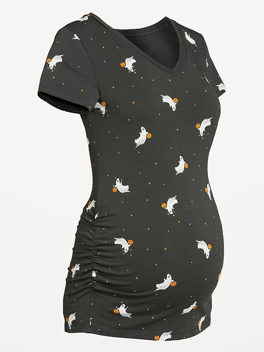 Image number 8 showing, Maternity V-Neck T-Shirt