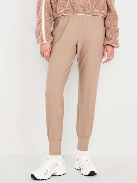 High-Waisted PowerSoft Pocket Joggers - Salt Marsh