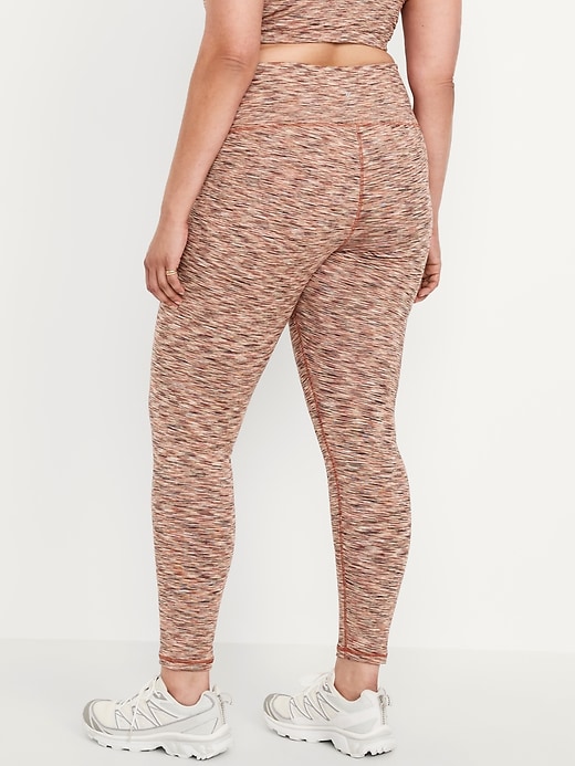 Image number 8 showing, High-Waisted Space-Dye Full-Length Leggings