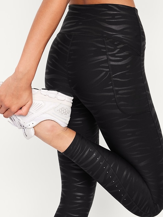 Image number 3 showing, High-Waisted PowerSoft Train 7/8 Run Leggings