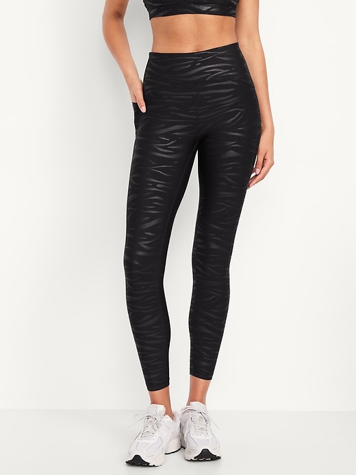 Image number 1 showing, High-Waisted PowerSoft Train 7/8 Run Leggings