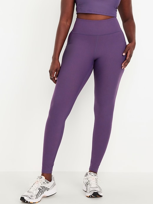 Image number 4 showing, High-Waisted PowerSoft Full-Length Pocket Leggings