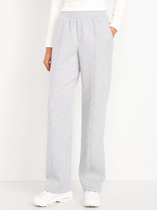 Image number 1 showing, High-Waisted Bounce Fleece Trouser Sweatpants