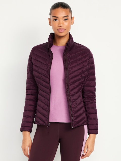 Water-Resistant Narrow-Channel Puffer Jacket - Dark Sepia