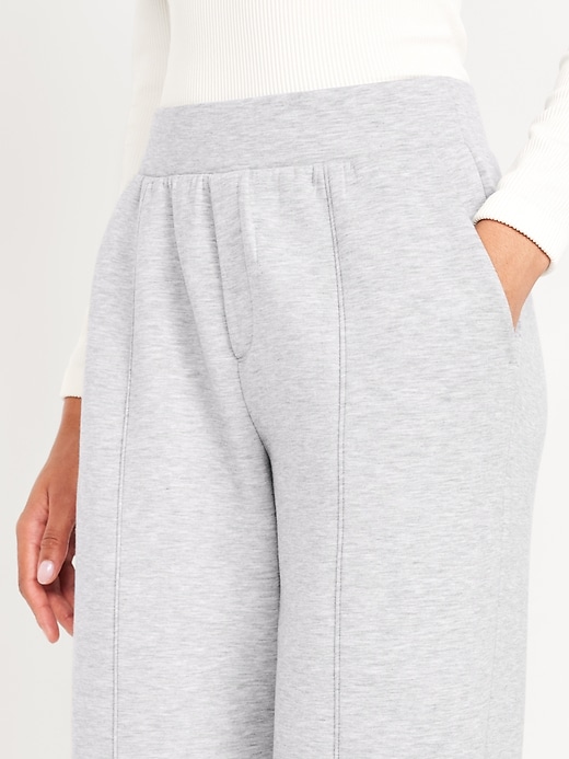 Image number 3 showing, High-Waisted Bounce Fleece Trouser Sweatpants