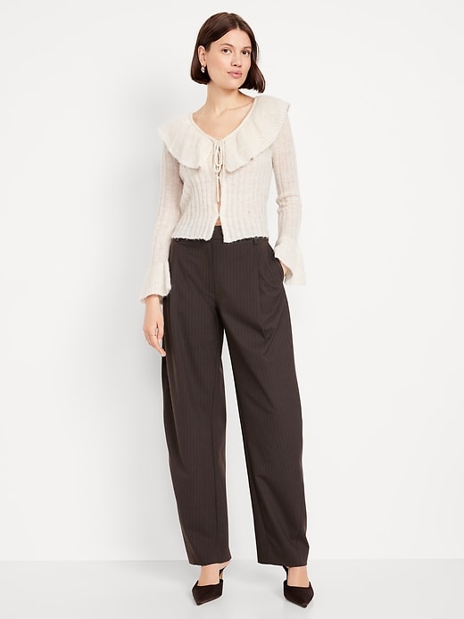 Image number 1 showing, High-Waisted Taylor Barrel Trouser Pants