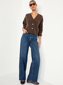 Image number 3 showing, Wool-Blend Slouchy Cardigan Sweater