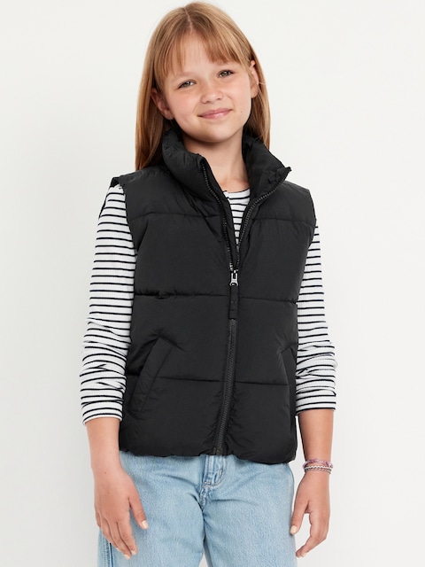 Gilet rembourré matelassé hydrorésistant pour fille