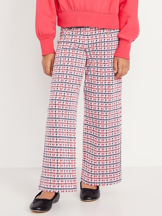 Image number 1 showing, High-Waisted Straight-Leg Sailor Pants for Girls