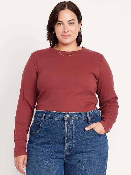 Image number 6 showing, Snug Long-Sleeve Crew-Neck T-Shirt