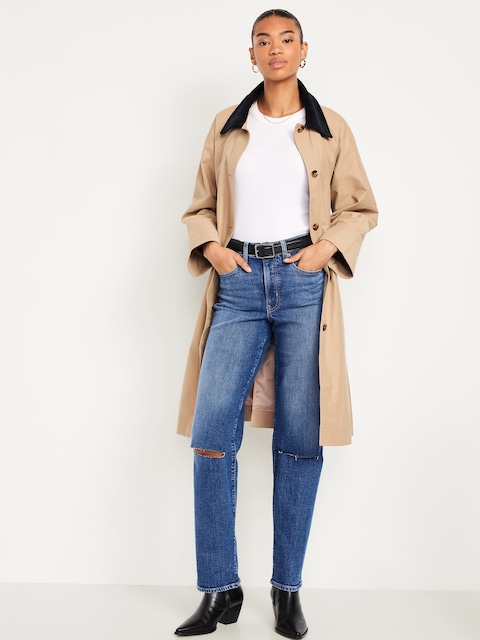 High-Waisted OG Loose Ripped Jeans - Ripped Medium Wash