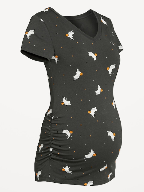Maternity EveryWear V-Neck T-Shirt - Ghost Black
